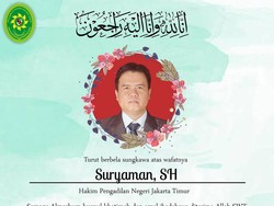 Anggota Majelis Hakim Kasus Tes Swab Habib Rizieq Meninggal Dunia