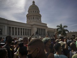 Aksi Demo Langka Guncang Kuba, Iran Tuduh AS Ikut Campur