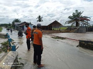 Banjir di Sumut, Ribuan Rumah Terendam-Ratusan Hektare Sawah Rusak