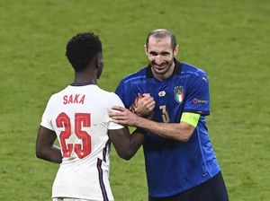 Ada Jampi-Jampi Chiellini di Balik Gagalnya Penalti Saka