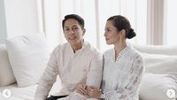 7 Pesona Pevita Pearce Datang ke Pengajian dan Akad Nikah Adik Arsyah Rasyid