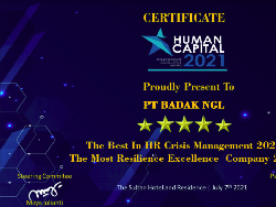 Punya Rencana SDM Baik, Badak LNG Raih 3 Penghargaan Tertinggi