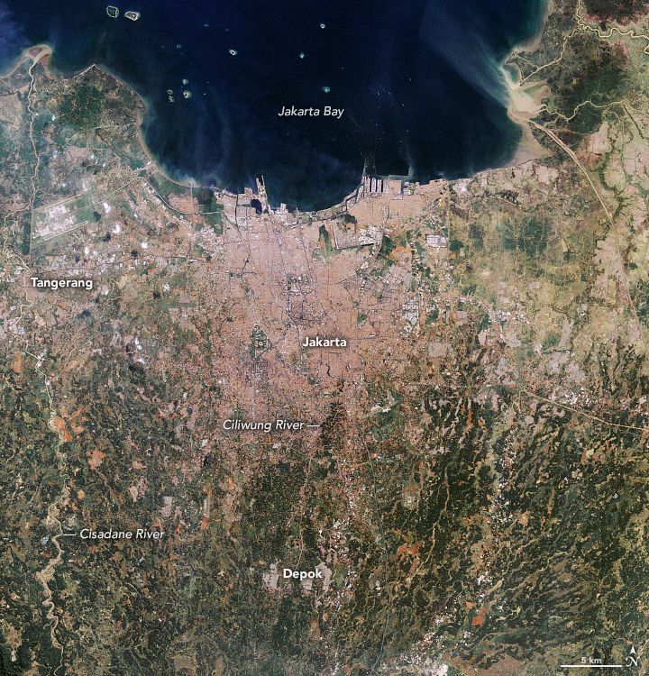 Citra satelit Jakarta tahun 1990-2019