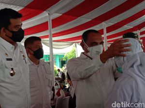 Gubsu Edy-Walkot Bobby Semangati Siswi Gagal Bicara dengan Presiden