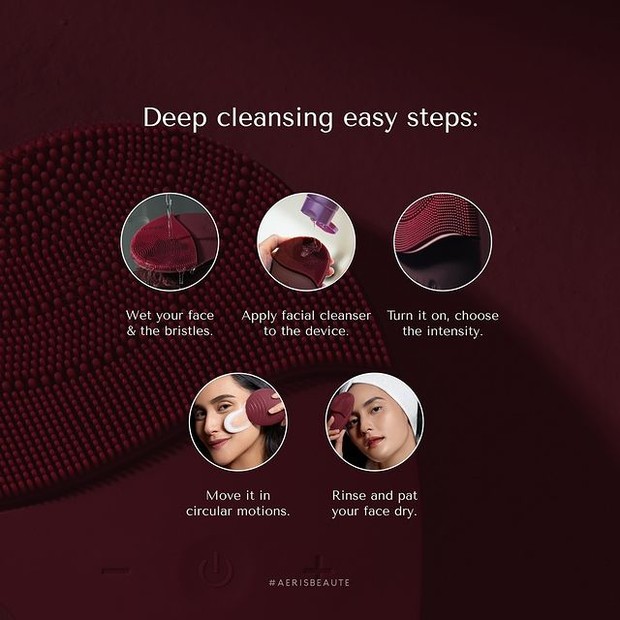 Pemakaian Smart Sonic Facial Cleanser