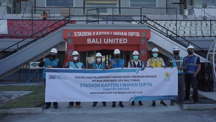 Stadion Kapten I Wayan Dipta dialiri listrik untuk Puala Dunia U-20 2023.