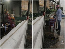 Cegah Corona, Warung Ini Pakai Truk Mainan untuk Beri Pesanan Pelanggan