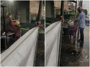 Cegah Corona, Warung Ini Pakai Truk Mainan untuk Beri Pesanan Pelanggan Cegah Corona, Warung Ini Pakai Truk Mainan untuk Beri Pesanan Pelanggan