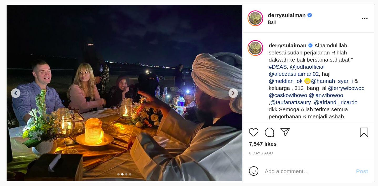 Anak sambung Derry Sulaiman sudah menikah