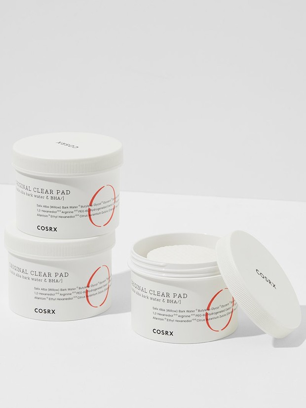 Exfoliating pad untuk angkat sel kulit mati