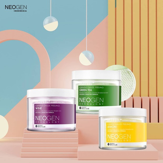 Exfoliating pad untuk angkat sel kulit mati