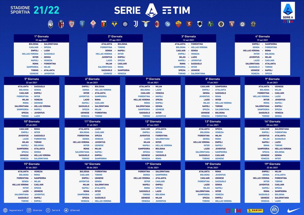Inter milan 2022 jadwal Jadwal Liga