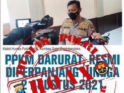 Kabar PPKM Darurat Diperpanjang Hingga 2 Agustus, Polda Jatim: Hoaks