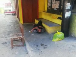 Tunawisma Positif COVID-19 Terlantar di Emperan Toko Kota Banjar