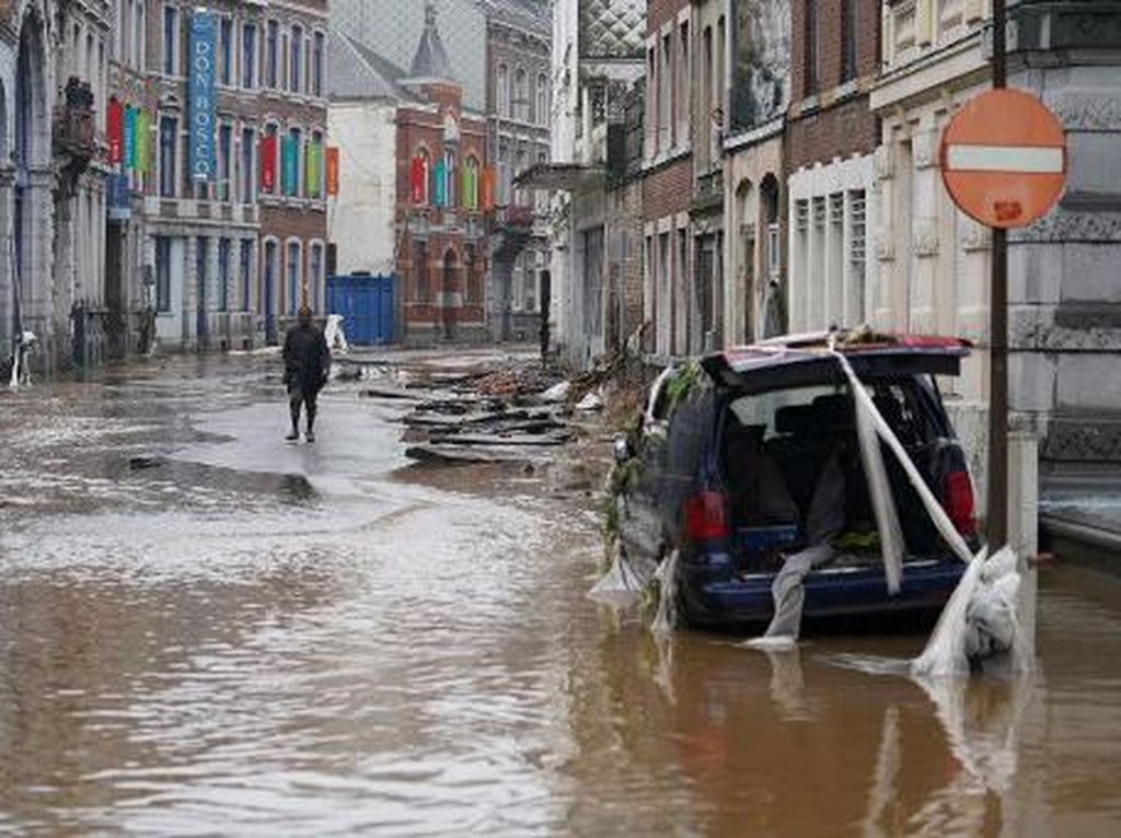 31 Warganya Tewas Akibat Banjir, Belgia Kibarkan Bendera Setengah Tiang