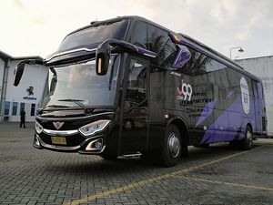 Potret Bus Official Rans Cilegon FC, Pakai Sasis Mercy Dibalut Bodi Adiputro