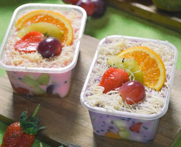 Dessert enak salad buah untuk idul adha/ Foto: instagram.com/bunda.qiya Dessert enak salad buah untuk idul adha yang menggugah selera/ Foto: instagram.com/bunda.qiya