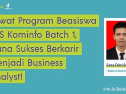 Program Beasiswa DQLab-Kominfo Bantu Pria Ini Jadi Business Analyst