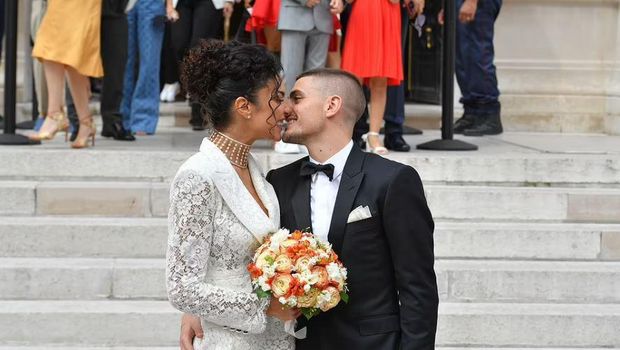 Jessica Aidi dan Marco Verratti.