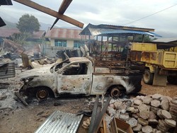 Pembakaran Rumah-Kios di Dogiyai Papua, 2 Anggota Paskhas AU Jadi Korban