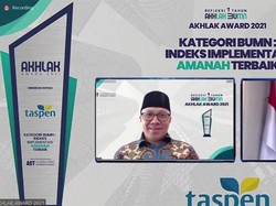 Taspen Sabet 3 Penghargaan di AKHLAK Award 2021