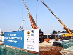 RS Modular Corona Pertamina di Tanjung Duren Ditarget Rampung Agustus