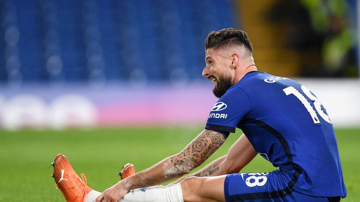 Bisakah Olivier Giroud mematahkan kutukan nomor 9 di Milan (Getty Images/Pool)