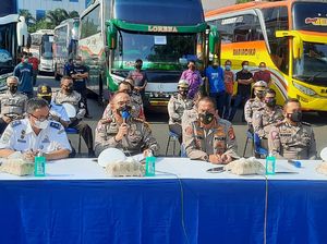 Polda Metro Kandangkan 36 Bus AKAP yang Langgar Aturan PPKM Darurat Polda Metro Kandangkan 36 Bus AKAP yang Langgar Aturan PPKM Darurat