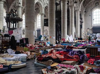 Ratusan Migran Gelar Aksi Mogok Makan di Gereja Belgia