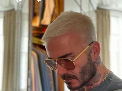 Penampilan Baru David Beckham dengan Rambut Di-bleach, Kembaran dengan Anak