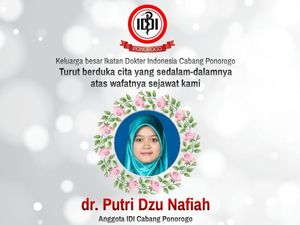 Dokter Hamil 7 Bulan di Ponorogo Meninggal Positif COVID-19 Dokter Hamil 7 Bulan di Ponorogo Meninggal Positif COVID-19