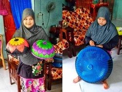Keren! Perjuangan Ayah Bantu Anaknya Jualan Tudung Saji Bikin Haru