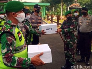 Go Babinsa Sukabumi Dikerahkan Salurkan Vitamin-Obat untuk Warga Isoman