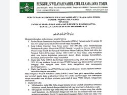 PWNU Jatim Keluarkan SE Panduan Salat Idul Adha Saat PPKM Darurat