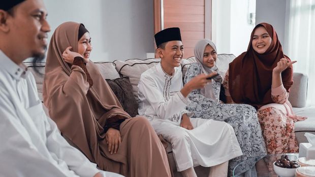 Ilustrasi keluarga muslim