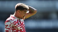 Jesse Lingard. Setelah tampil menawan bersama West Ham saat dipinjamkan musim lalu, Lingard kini kembali bersama MU. Tapi akan segera datangnya Jadon Sancho bakal bikin Lingard kian sulit dapat peluang main. (Foto: Getty Images/Nathan Stirk)