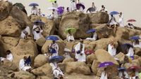 Potret Jemaah Haji saat Wukuf di Arafah