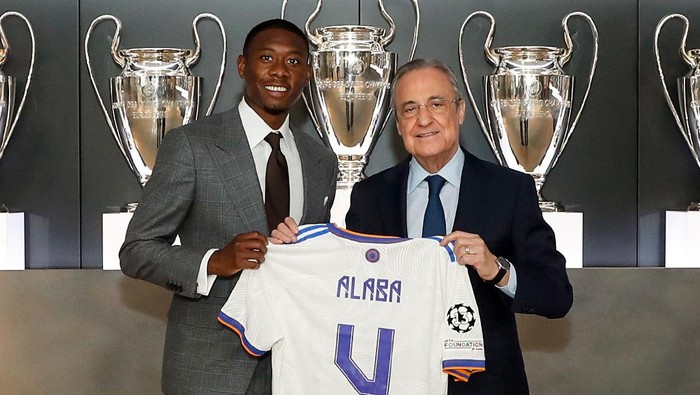 David Alaba pakai nomor 4 di Real Madrid