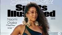 7 Gaya Seksi Naomi Osaka Berbalut Baju Renang di Majalah Olahraga