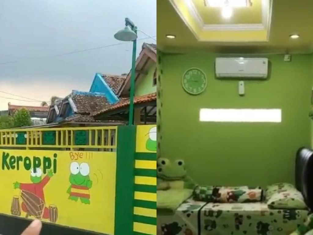 Viral Video Rumah Unik Serba Kero Keroppi di Banten, Dikira Sekolah TK