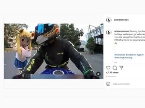 Mantap Euy! Bikers Bandung Bagi-bagi Uang ke Warga Saat PPKM