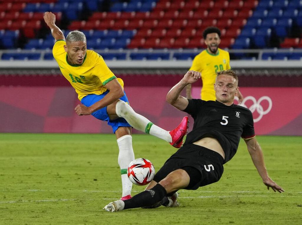 Hasil Sepakbola Olimpiade Tokyo 2020: Richarlison 3 Gol, Brasil Sikat Jerman
