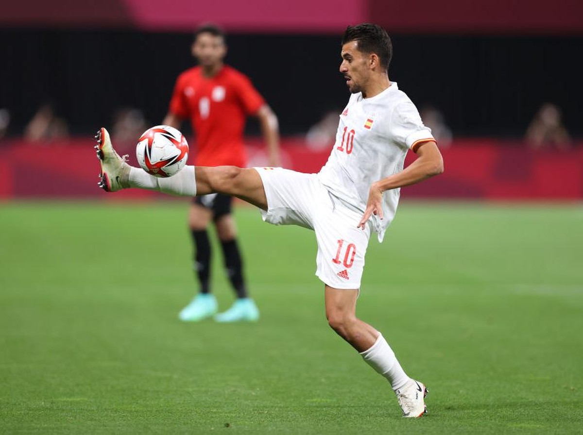 Pemain Timnas Spanyol, Dani Ceballos, cedera pergelangan kaki di pertandingan pertama Olimpiade Tokyo 2020. (Foto: Getty Images/Masashi Hara)