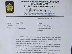 Lagi! Puskesmas di Kulon Progo Tutup karena Karyawan Terpapar Corona Lagi! Puskesmas di Kulon Progo Tutup karena Karyawan Terpapar Corona