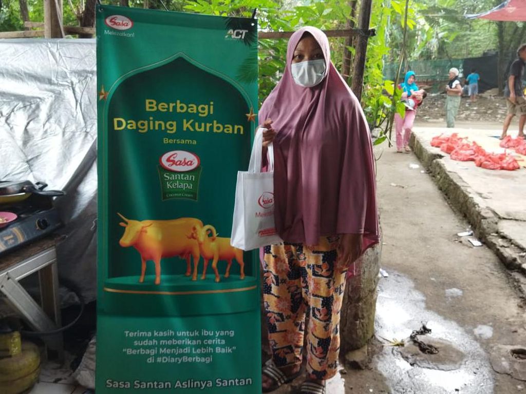 Program Idul Adha Sasa Bagikan Daging Kurban di 7 Titik Pulau Jawa