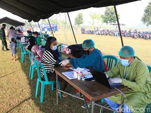 Gelar Vaksinasi, Lanud Abdulrachman Saleh Vaksin 650 Warga Malang