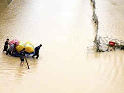 Korban Jiwa Akibat Banjir Parah di China Bertambah Jadi 33 Orang