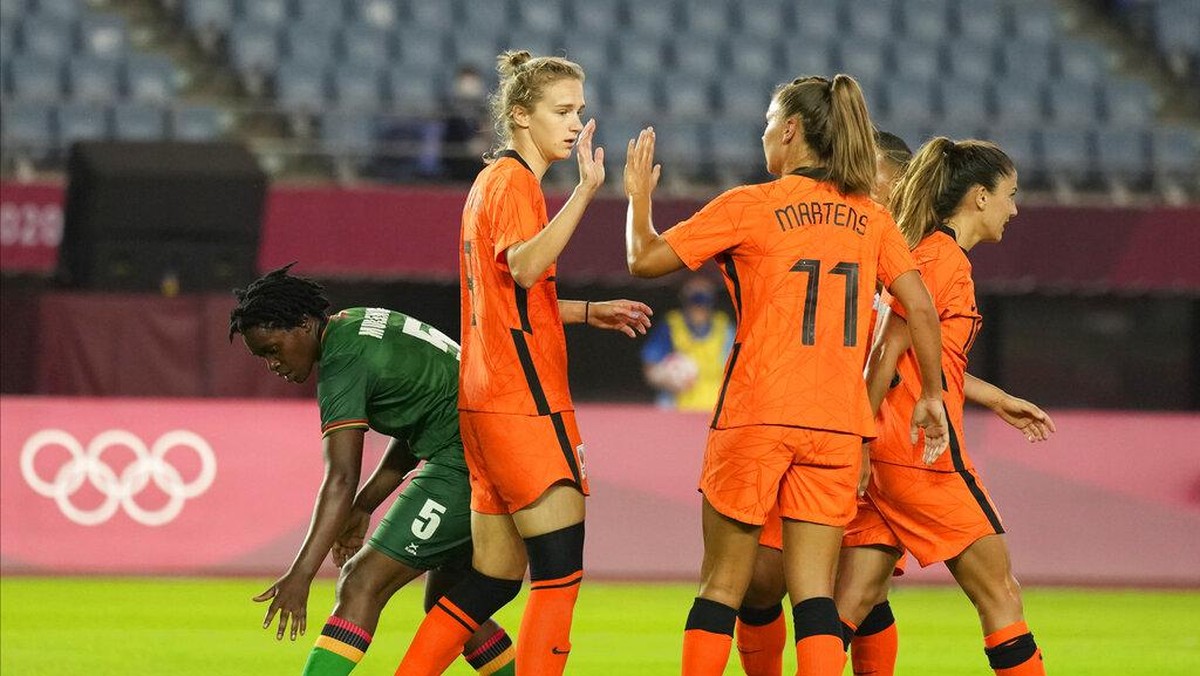 Zambia Vs Belanda berakhir 10-3, ada dua hat-trick (AP/Andre Penner)