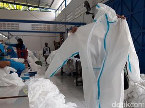 Kasus Corona Melonjak, Permintaan Baju Hazmat Meningkat Kasus Corona Melonjak, Permintaan Baju Hazmat Meningkat