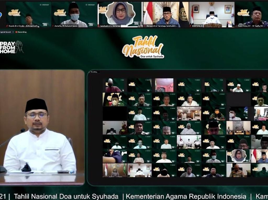 Menpora Hadiri Tahlil Nasional Virtual Doa untuk Syuhada Menpora Hadiri Tahlil Nasional Virtual Doa untuk Syuhada